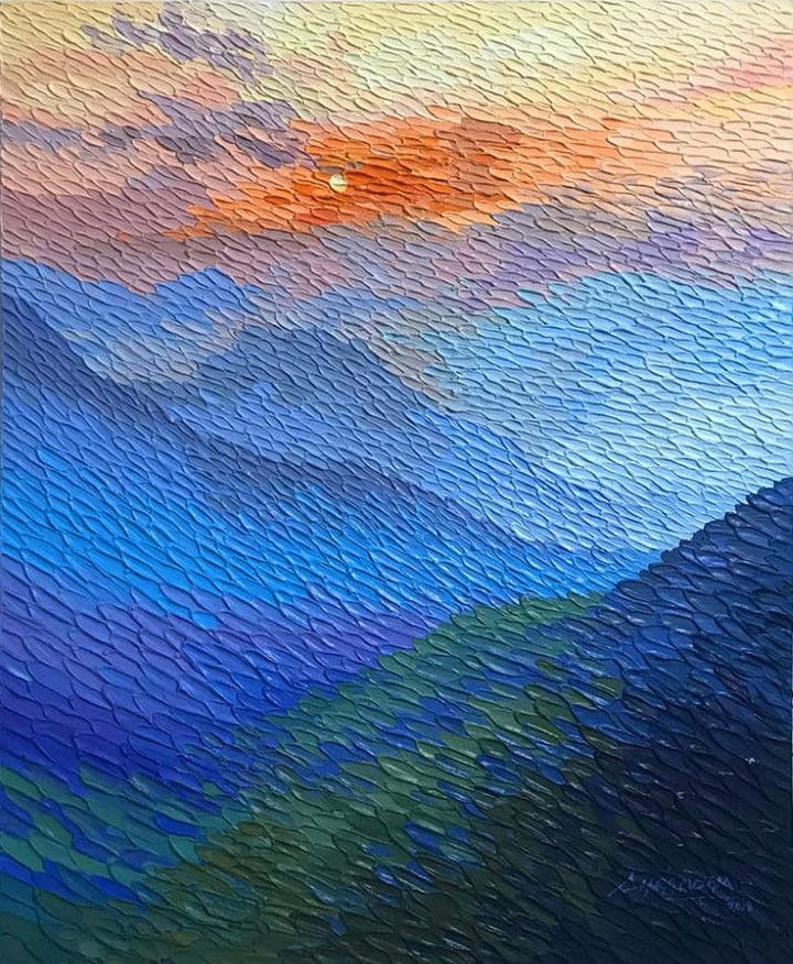 Sunrise Painting by Shraddha More | ArtZolo.com