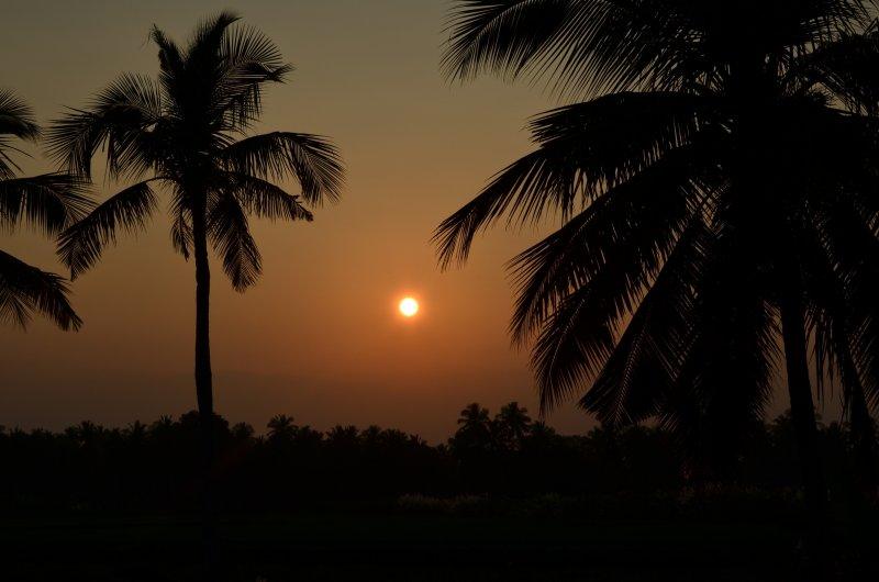 Landscape photography titled 'Sunset', 11x17 inches, by artist Naveen Palanivelu on