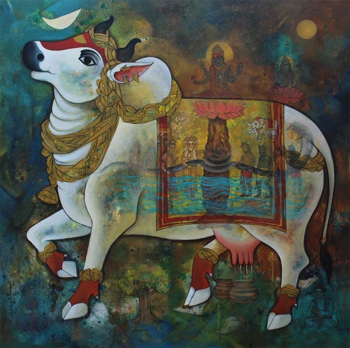Surabhi Painting by N P Rajeshwarr | ArtZolo.com