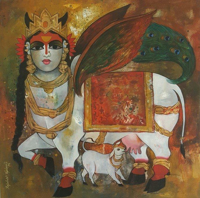 Surabhi Painting by Rajeshwar Nyalapalli | ArtZolo.com
