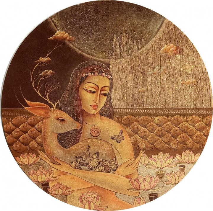 Swabhava 1 Painting by Kumar Vikas Saxena | ArtZolo.com