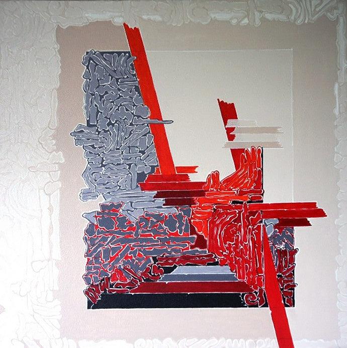 Symphony In Red Grey Painting by Veena Chitrakar | ArtZolo.com