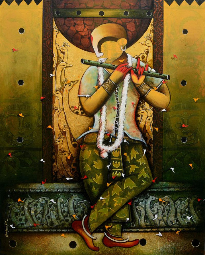 The Mesmerizing Tunes 10 Painting by Anupam Pal | ArtZolo.com