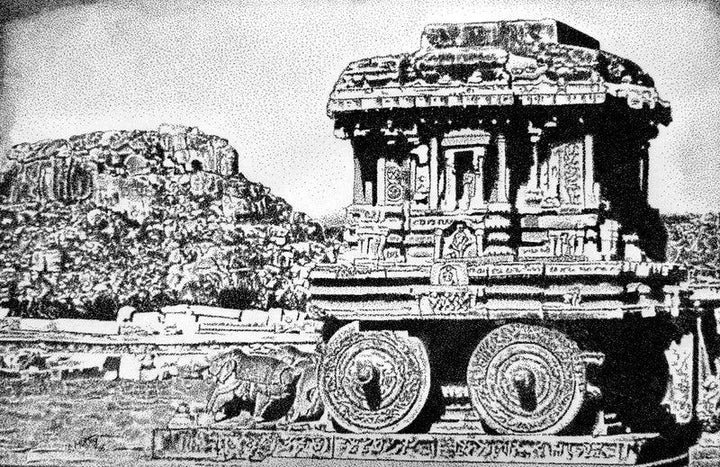 Temple In Karnataka Drawing by Surya Murthy | ArtZolo.com