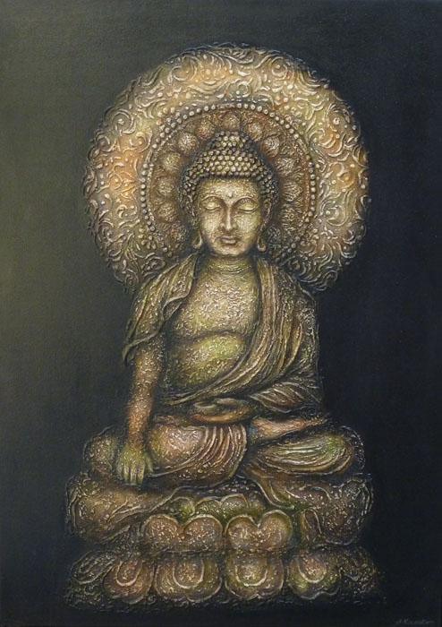 The Buddha Painting by Ashok Revankar | ArtZolo.com