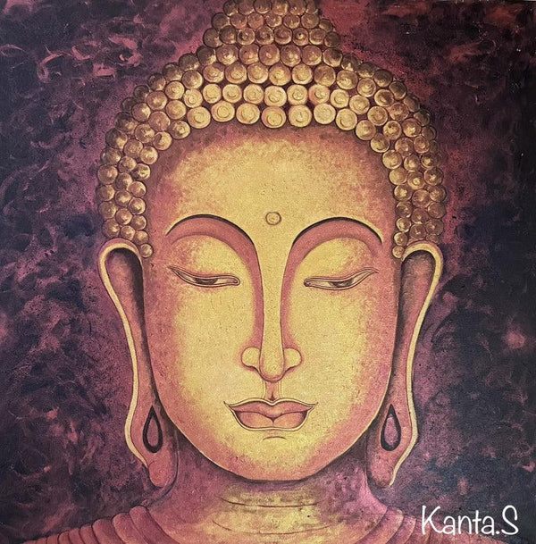 The Buddha Painting by Kanta Singh | ArtZolo.com