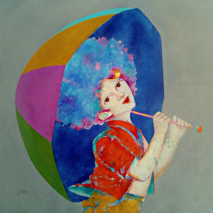 The Childhood Xvi Painting by Shiv Kumar Soni | ArtZolo.com