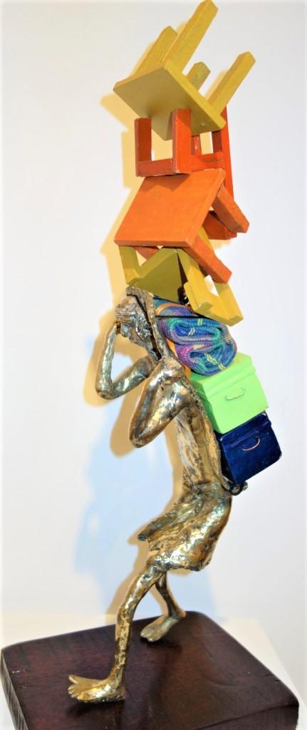 The Daily Grind Sculpture by Usha Ramachandran | ArtZolo.com