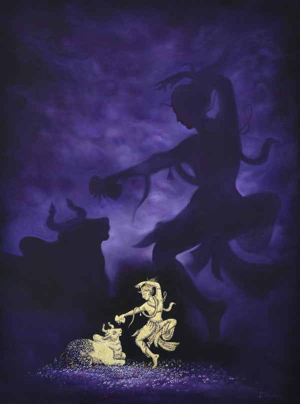The Divine Dance Painting by Durshit Bhaskar | ArtZolo.com