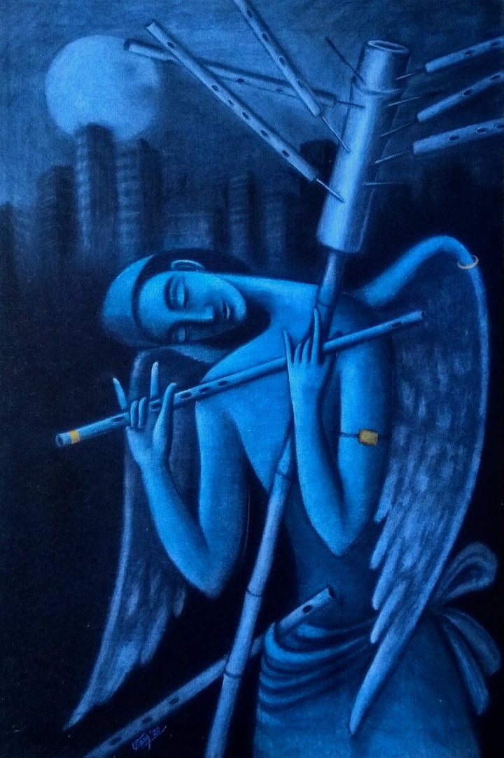 The Dream Seller 1 Painting by Uttam Bhattacharya | ArtZolo.com