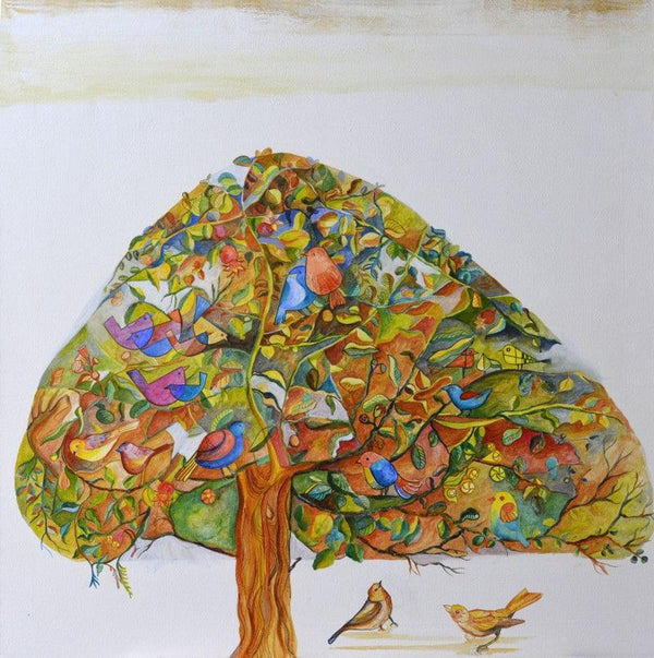 The Dreaming Tree Painting by Shilpa Pachpor | ArtZolo.com