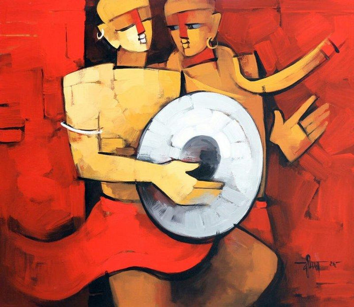The Drummer 1 Painting by Deepa Vedpathak | ArtZolo.com