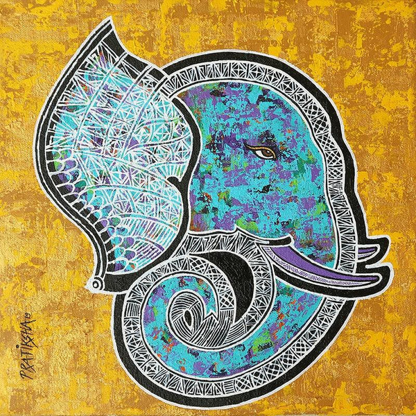 The Elephant Painting by Pratiksha Channekar | ArtZolo.com