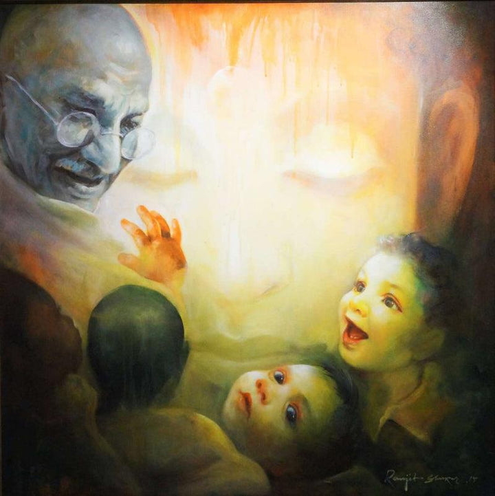 The Emotional Watching 4 Painting by Ranjit Sarkar | ArtZolo.com