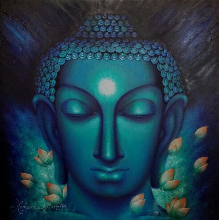 The Enlightened One Painting by Madhumita Bhattacharya | ArtZolo.com