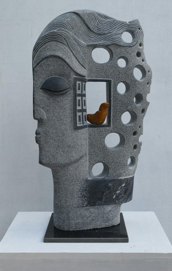 The Face Sculpture by Pankaj Gahlot | ArtZolo.com