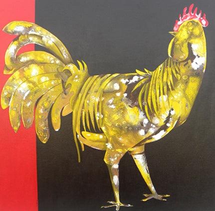 The Golden Hen Painting by Abhiram Bairu | ArtZolo.com