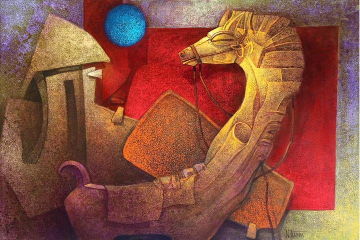 The Horse Iii Painting by Nityam Singharoy | ArtZolo.com