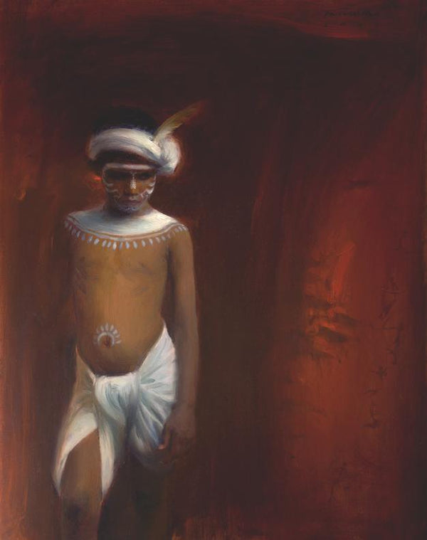 The Hunter Painting by Pramod Kurlekar | ArtZolo.com