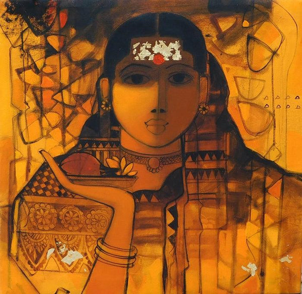 The Indian Woman 1 Painting by Sachin Sagare | ArtZolo.com