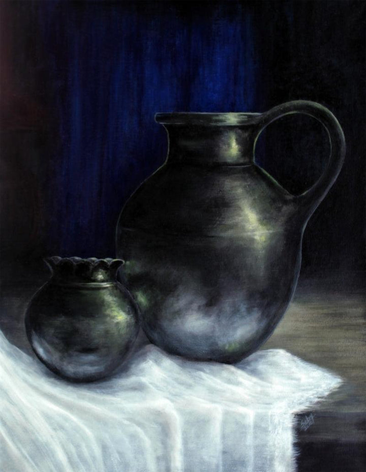 The Jars Painting by Seby Augustine | ArtZolo.com