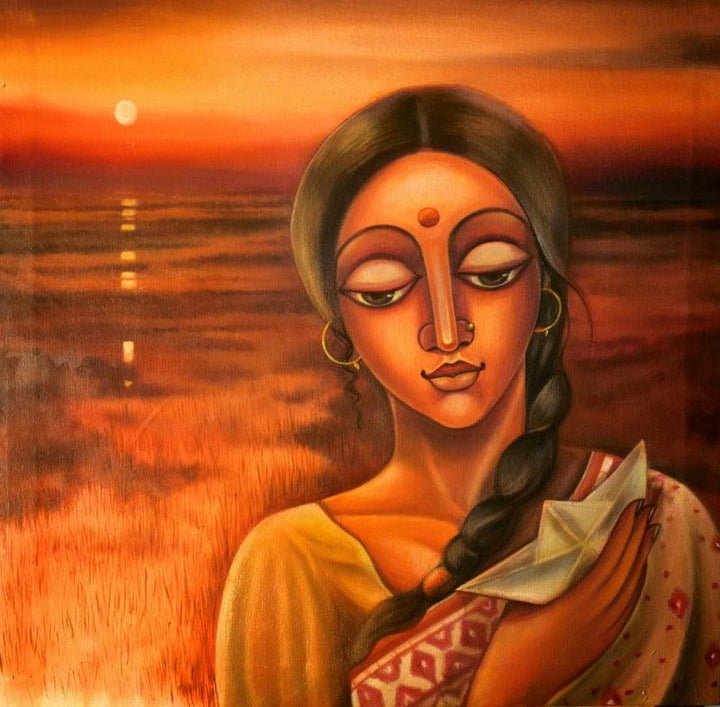The Journey Of Desire Painting by Sumon Naskar | ArtZolo.com