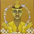 Figurative acrylic painting titled 'The King', 12x18 inches, by artist Satyajeet Shinde on Canvas