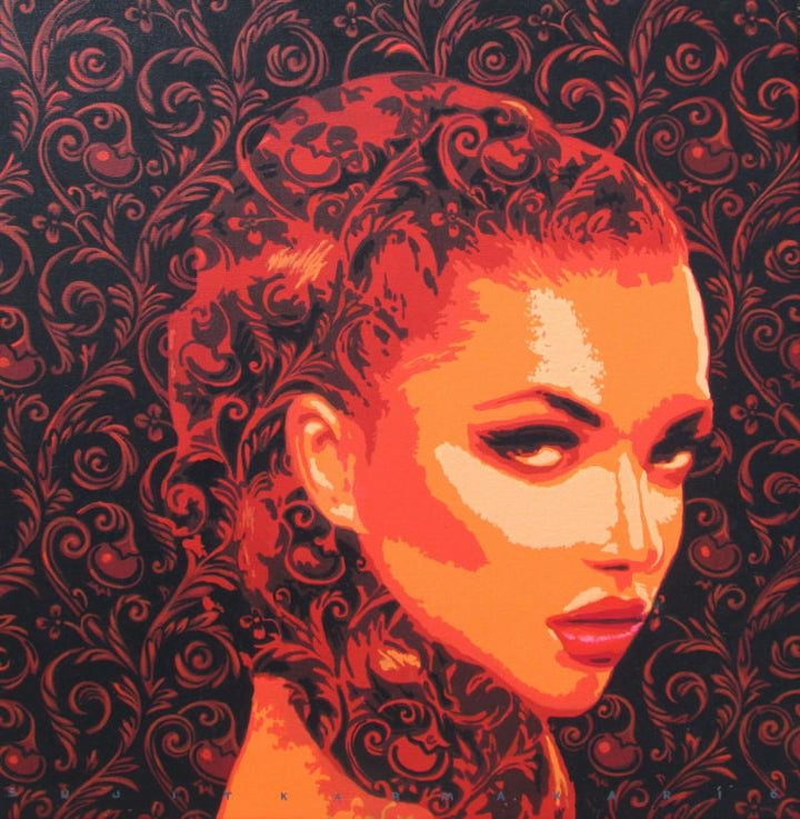 The Lady 2 Painting by Sujit Karmakar | ArtZolo.com
