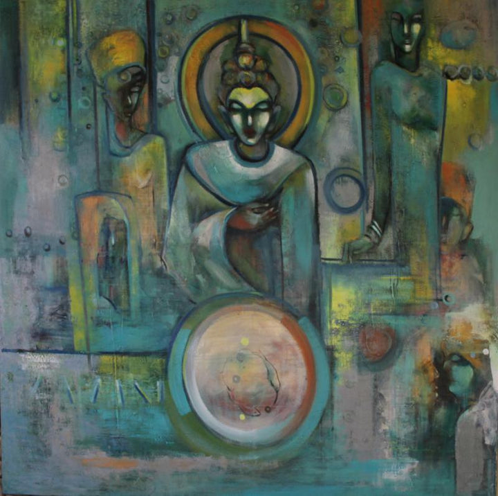 The Lord Of Truth Painting by Pijush Kanti Bera | ArtZolo.com
