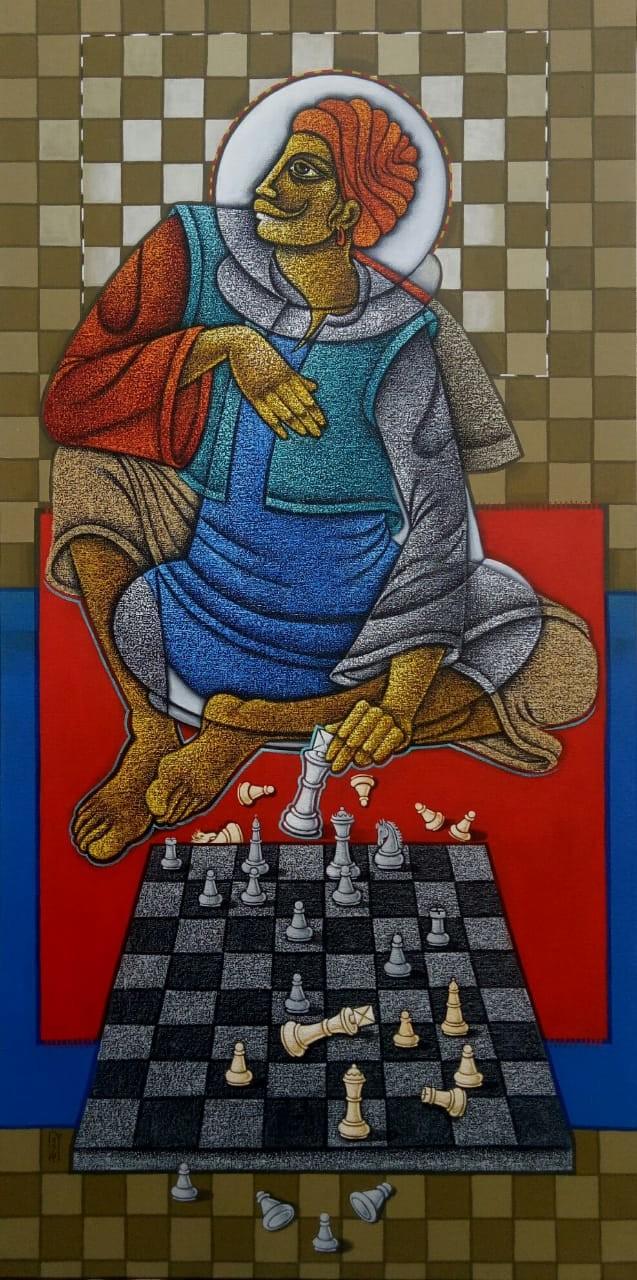 The Making King Painting by Satyajeet Shinde | ArtZolo.com