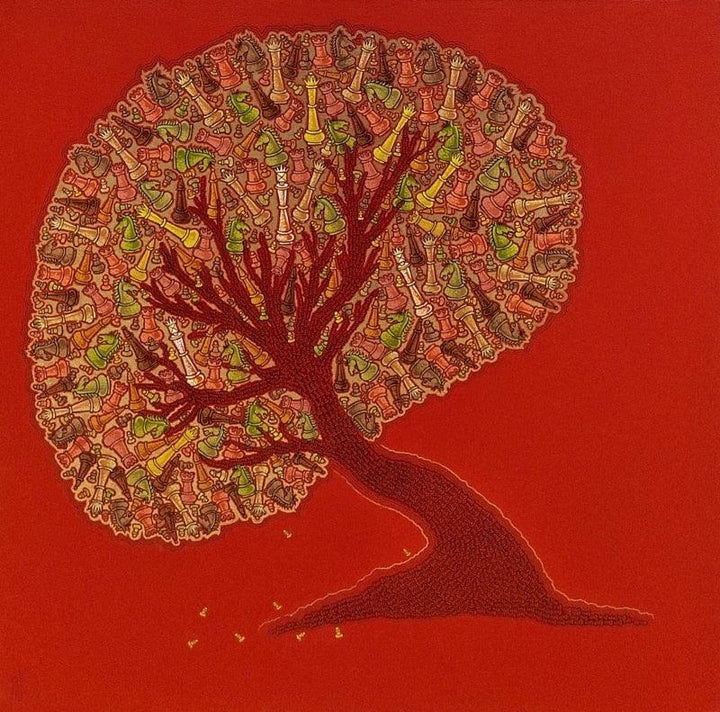 The Making Tree 2 Painting by Satyajeet Shinde | ArtZolo.com
