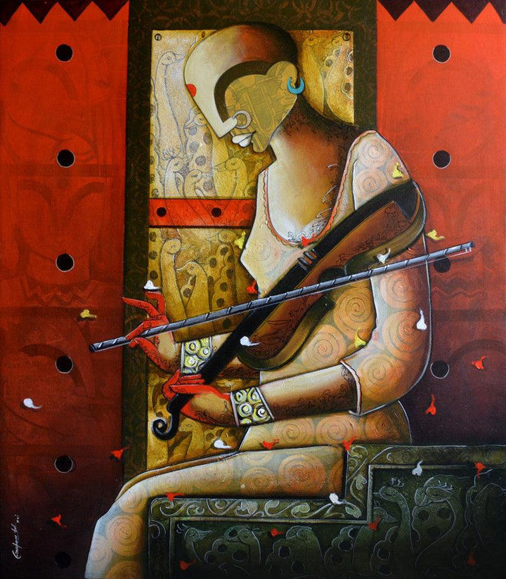 The Mesmerizing Tunes 11 Painting by Anupam Pal | ArtZolo.com
