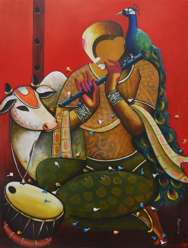 The Mesmerizing Tunes 15 Painting by Anupam Pal | ArtZolo.com