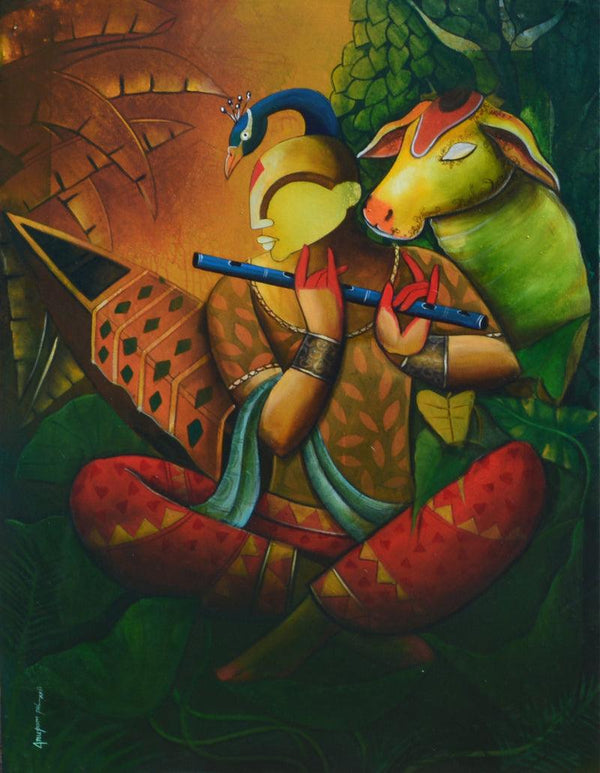 The Mesmerizing Tunes 17 Painting by Anupam Pal | ArtZolo.com