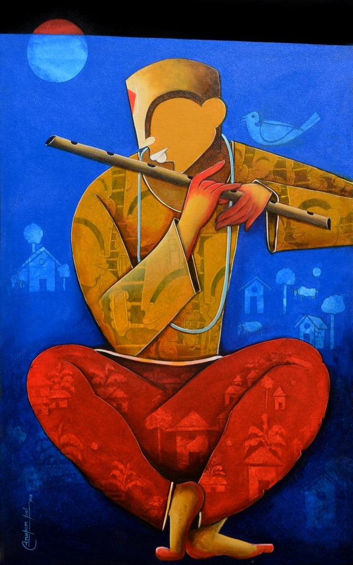 The Mesmerizing Tunes 3 Painting by Anupam Pal | ArtZolo.com