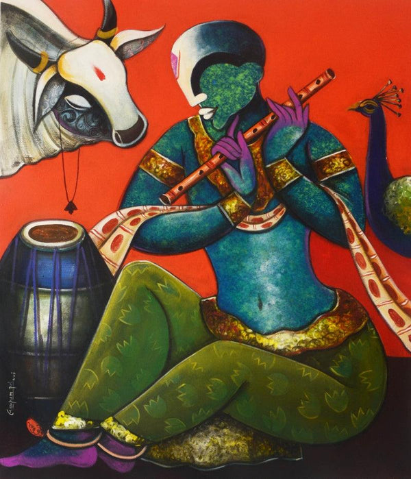 The Mesmerizing Tunes 13 Painting by Anupam Pal | ArtZolo.com
