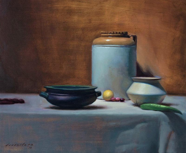 The Pickle Jar Painting by Amit Srivastava | ArtZolo.com