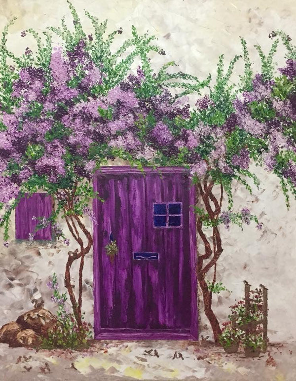 The Purple Door Painting by Shilpi Singh Patel | ArtZolo.com