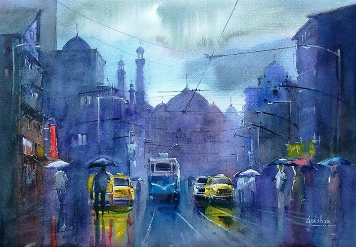 The Purple Patch Painting by Gulshan Achari | ArtZolo.com