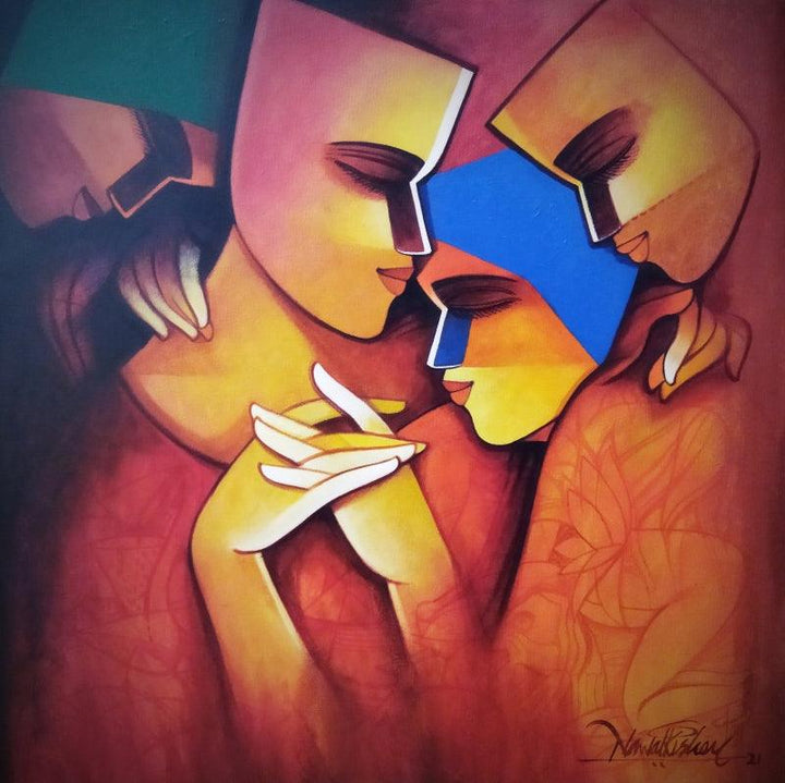 The Soulmate Painting by Nawal Kishore | ArtZolo.com
