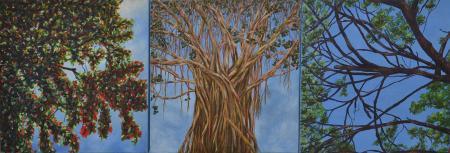 The Story Of Three Trees Painting by Saurab Bhardwaj | ArtZolo.com