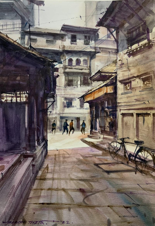 The Street 2 Painting by Prasad Thite | ArtZolo.com