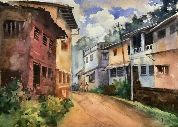 The Street 3 Painting by Prasad Thite | ArtZolo.com