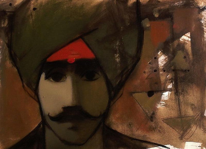 The Turban Man Painting by Sachin Sagare | ArtZolo.com