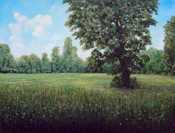 The Valley Painting by Seby Augustine | ArtZolo.com