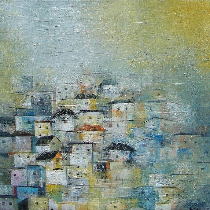 The Village Ii Painting by M Singh | ArtZolo.com