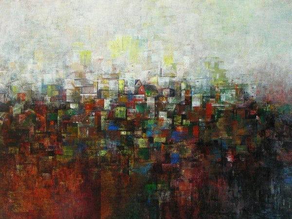 The Village In Dream Painting by M Singh | ArtZolo.com