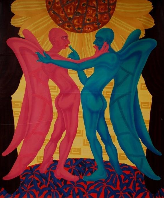 The Visual Molestation Painting by Pradipta Chakraborty | ArtZolo.com