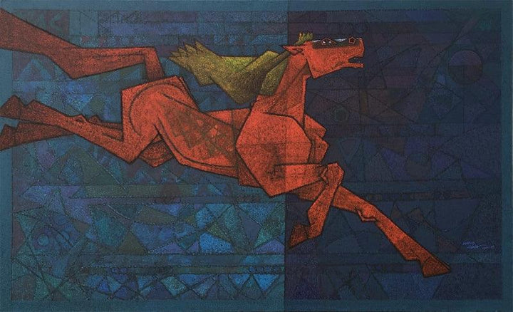 The Yearning Painting by Dinkar Jadhav | ArtZolo.com