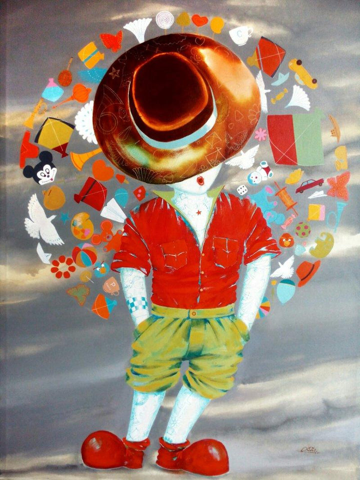 The Aureole Of Childhood Painting by Shiv Kumar Soni | ArtZolo.com